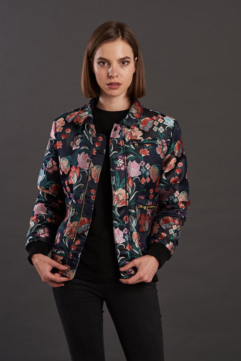Statement bomber jacket for women