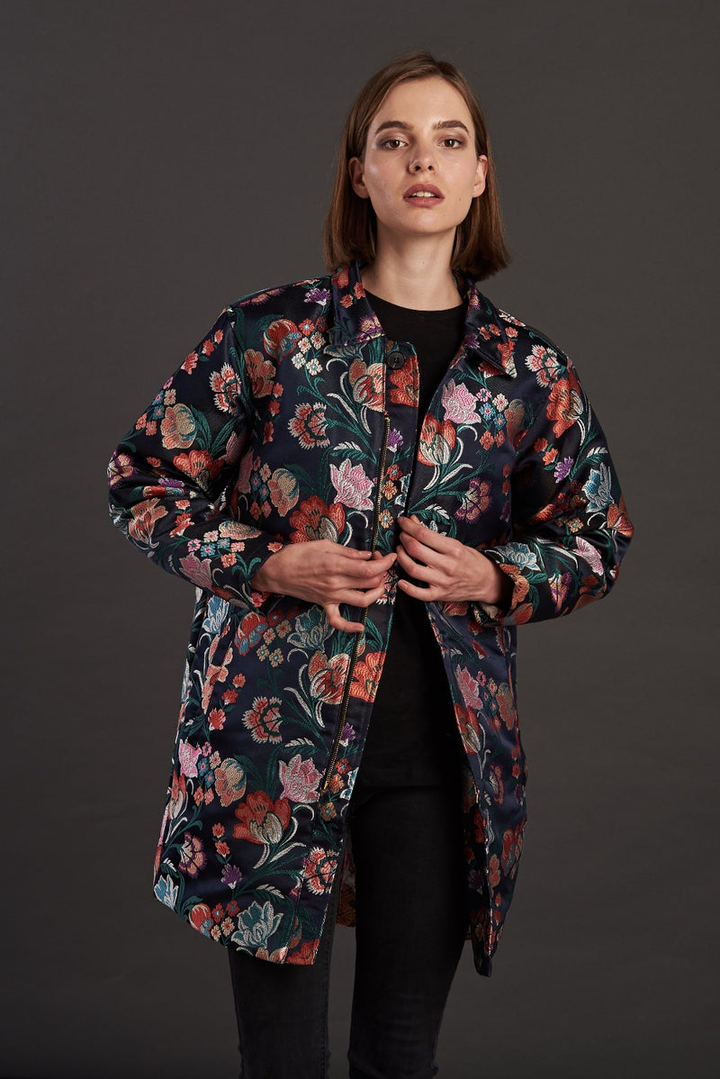 Statement trench jacket for women