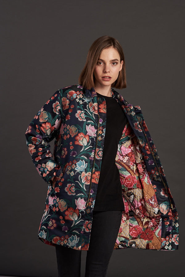 Statement trench jacket for women