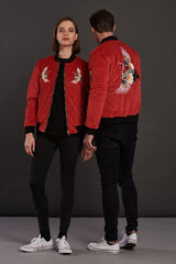 Reversible Sukajan Statement bomber jacket for men and women