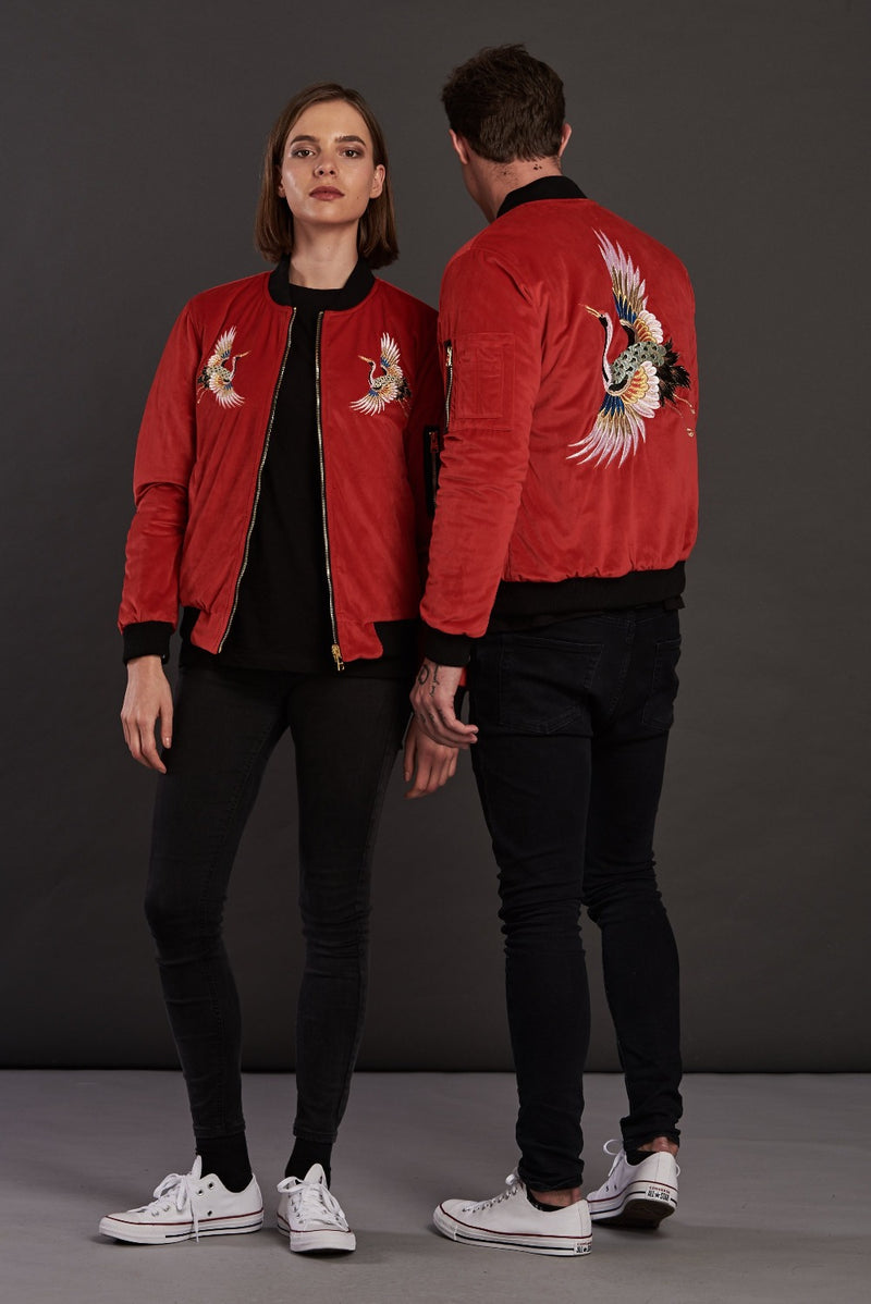 Reversible Sukajan Statement bomber jacket for men and women