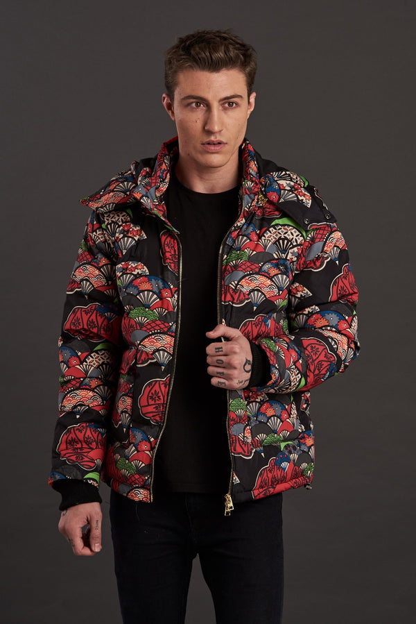 Statement puffer jacket for men