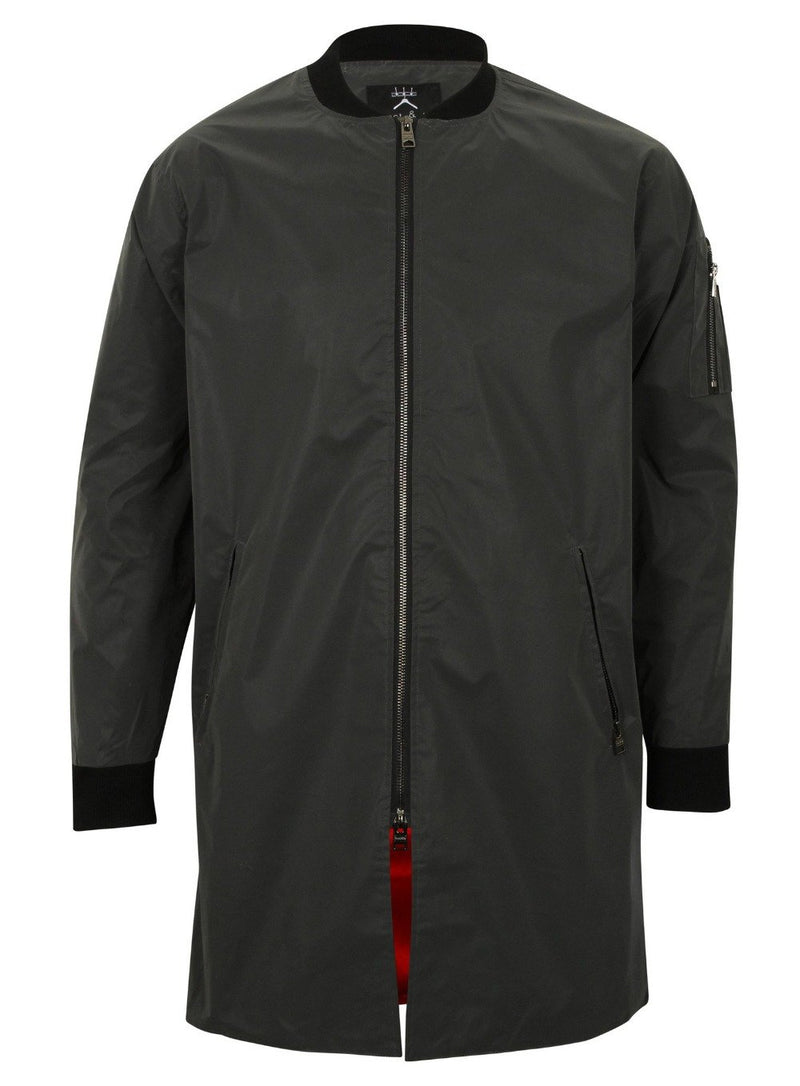 Reflective Longline bomber Jacket for men and women