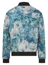 Soot and Ty Reversible Black Floral x Monet Sunflowers Bomber Jacket