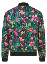 Soot and Ty Reversible Black Floral x Monet Sunflowers Bomber Jacket