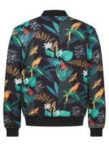 Soot and Ty Reversible Jungle Floral x Flying Cranes Bomber Jacket