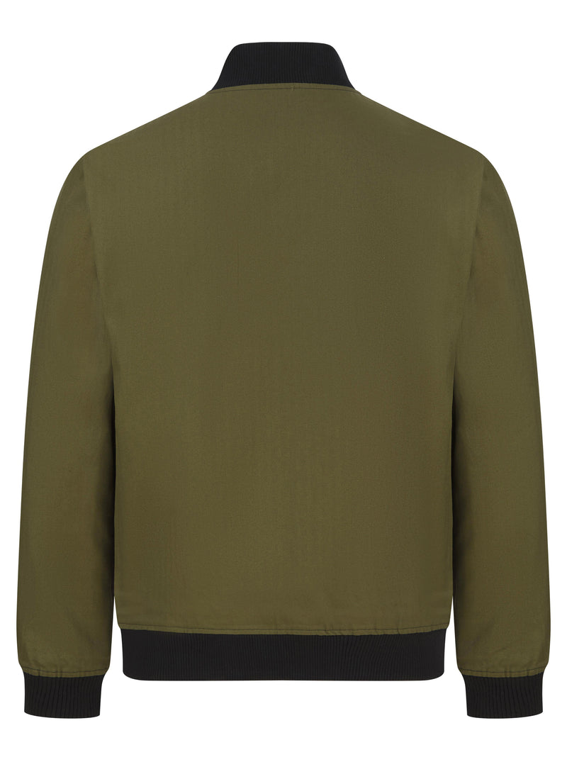 Soot and Ty Reversible Peacock Harrington Khaki Statement Bomber Jacket 2.0