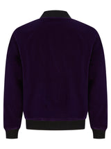 Soot and Ty Reversible Classic Velvet Purple Statement Bomber Jacket 2.0