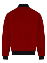 Soot and Ty Reversible Classic Velvet Red Statement Bomber Jacket 2.0