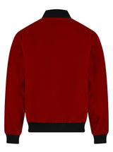 Soot and Ty Reversible Classic Velvet Red Statement Bomber Jacket 2.0