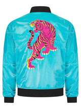 Soot and Ty Baby Blue Reversible Tiger Sukajan Unisex Bomber Jacket