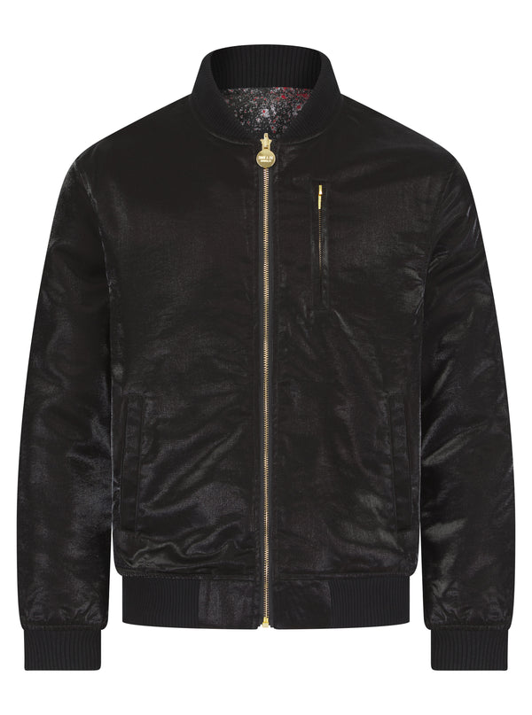 Soot and Ty Moonlit Night Fil Lumiere Reversible Classic Bomber Jacket