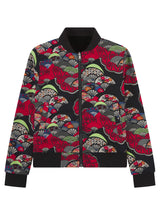 Soot and Ty Kids Reversible Velvet Black Bomber Jacket