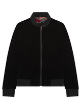 Soot and Ty Kids Reversible Velvet Black Bomber Jacket