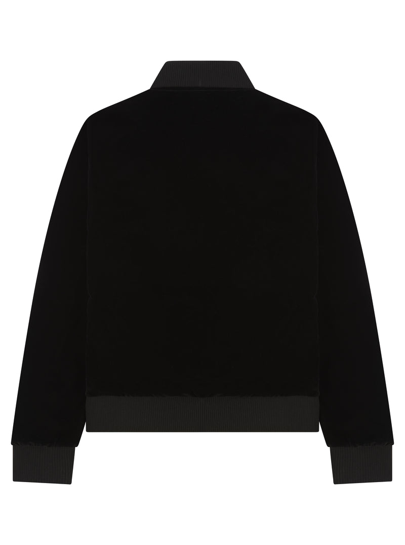 Soot and Ty Kids Reversible Velvet Black Bomber Jacket
