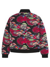 Soot and Ty Kids Velvet Reversible Burgundy Sukajan Bomber Jacket