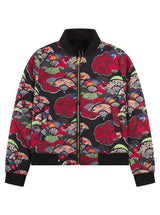 Soot and Ty Kids Velvet Reversible Black Sukajan Bomber Jacket