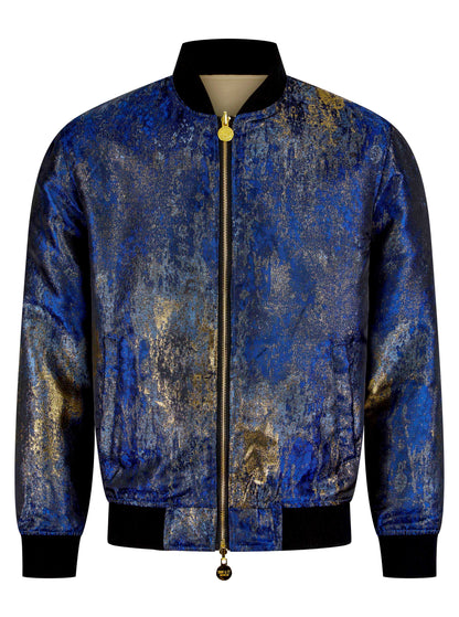 Gold Reversible Tiger Sukajan Unisex Bomber Jacket
