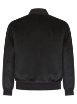 Soot and Ty Black Reversible Classic Velvet Quilted Unisex Bomber Jacket