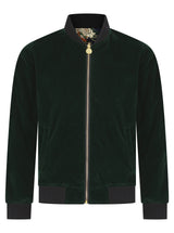 Soot and Ty Green Reversible Velvet Classic Bomber Jacket 2.1