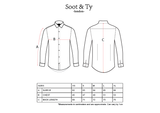 Soot and Ty Polka Dot Print Slim Fit Shirt Navy